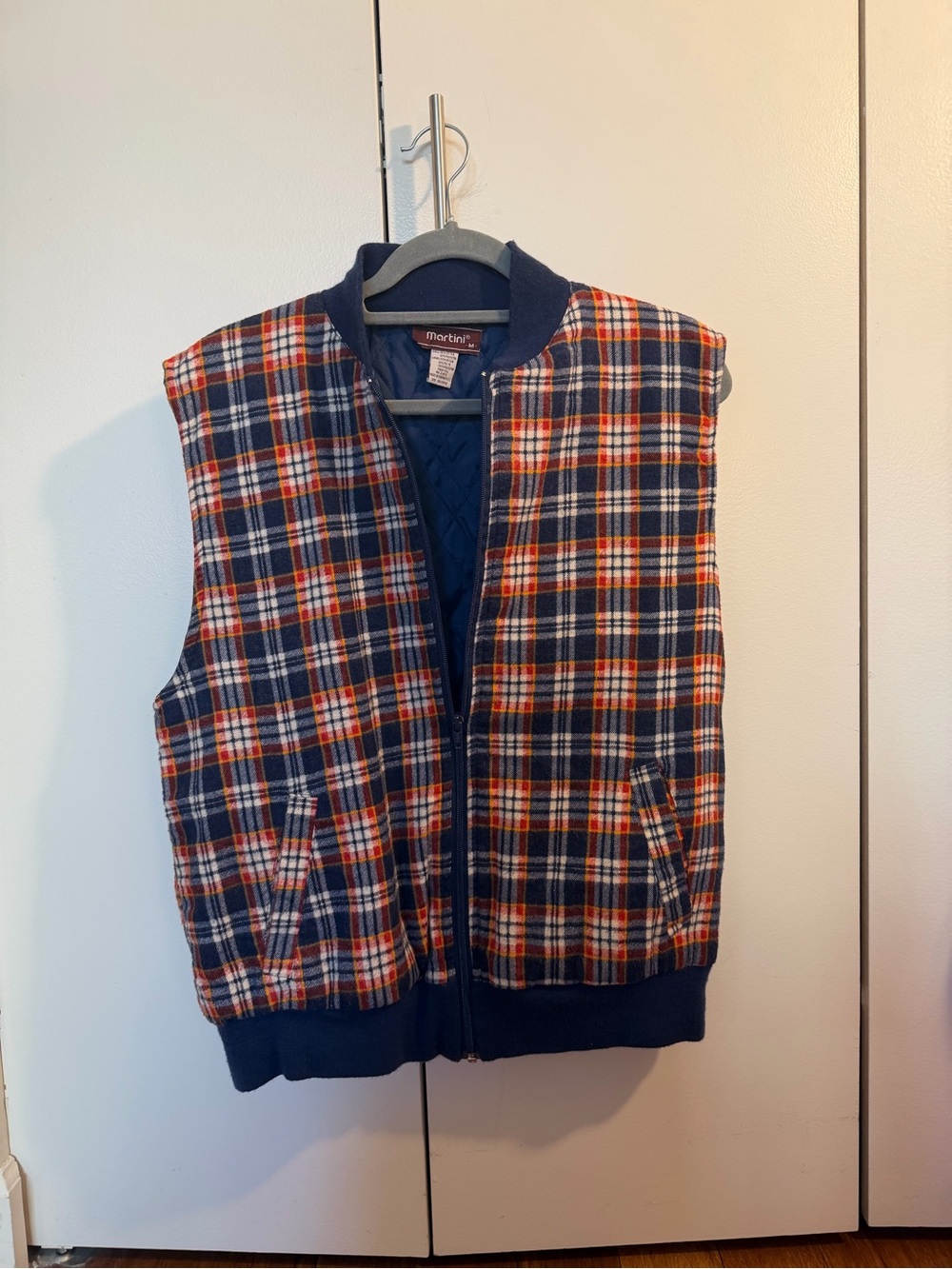 Martini Plaid Quilted Vest